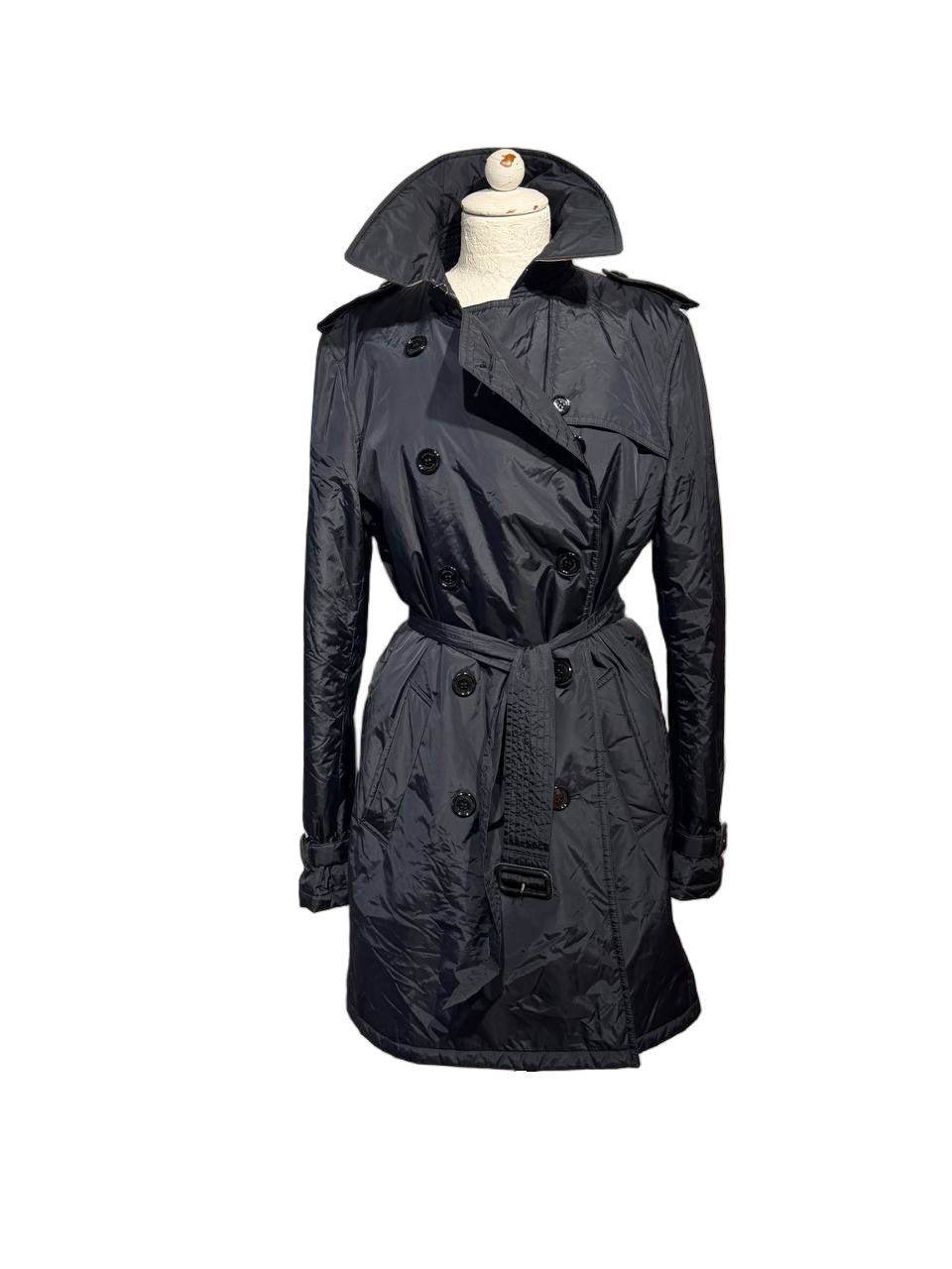 TRENCH IMPERMEABILE BURBERRY BLU NAVY TG 44