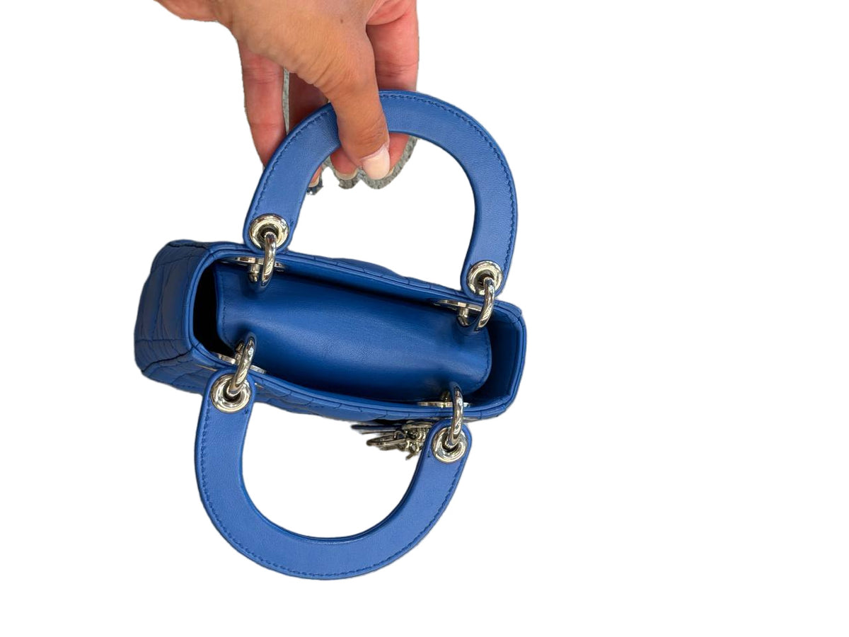 MICRO LADY DIOR BLU ELETTRICA