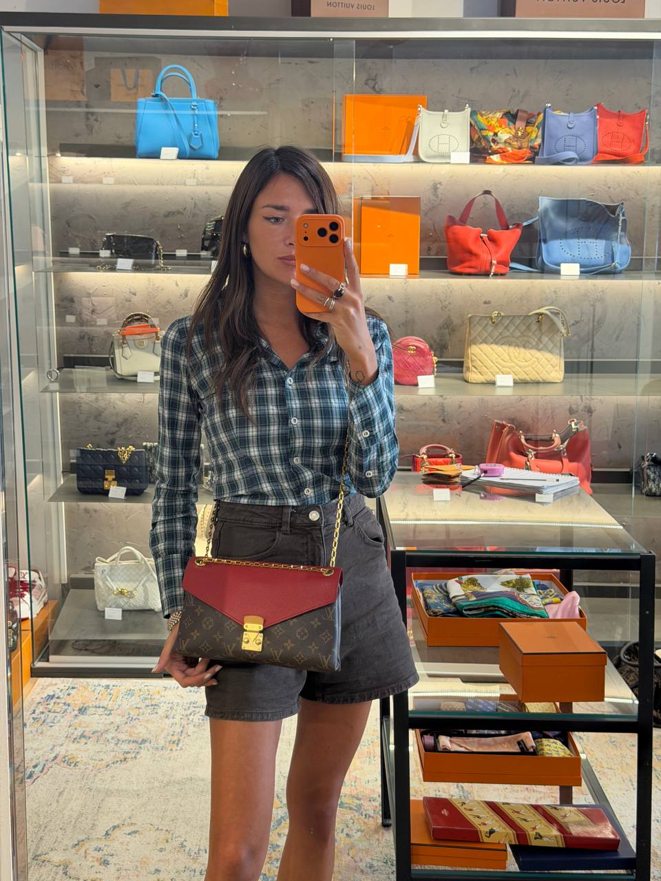 POCHETTE PALLAS MONOGRAM PATTA ROSSA LOUIS VUITTON