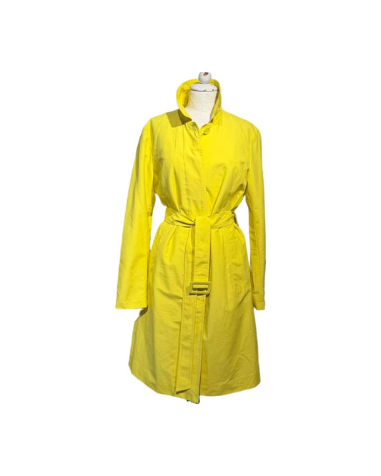 IMPERMEABILE MAX&CO GIALLO CON CINTURA Tg 46