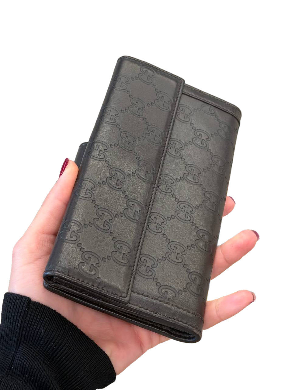 PORTAFOGLIO GUCCI CONTINENTAL PELLE GUCCISSIMA MARRONE