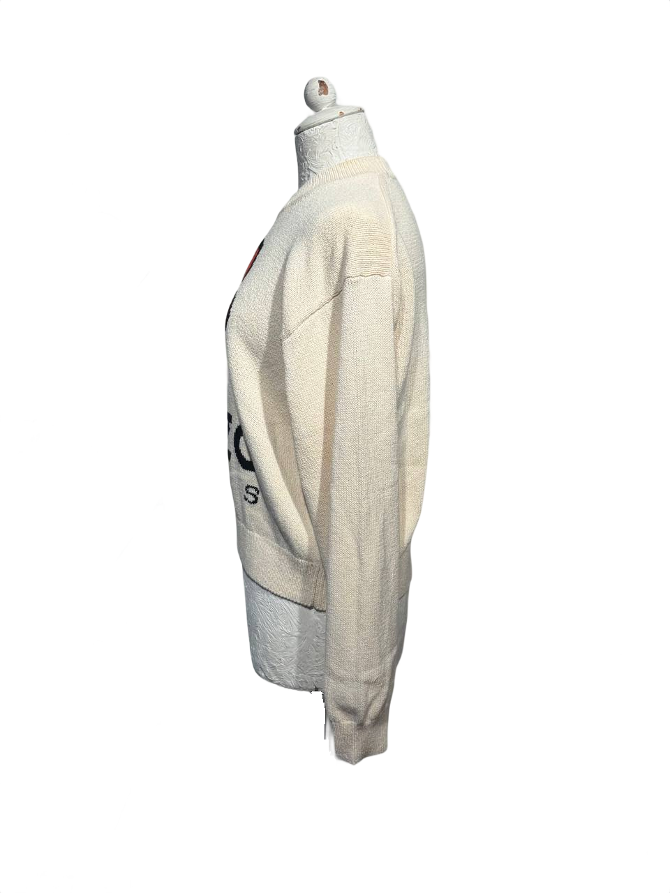 MAGLIONE KENZO PARIS BOKE FLOWER PANNA Tg S