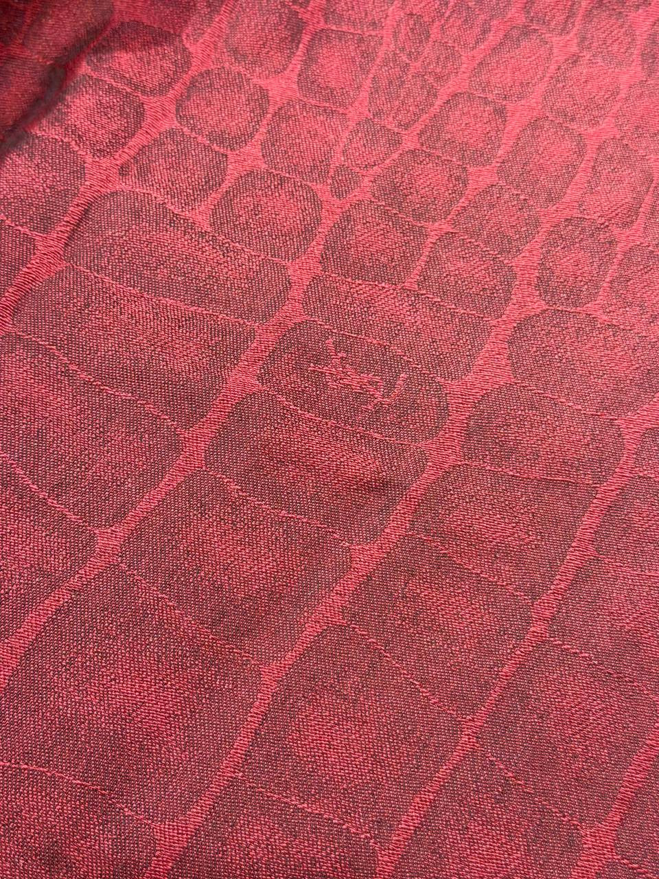 PASHMINA YSL BORDEAUX TRAMA COCCODRILLO BORDEAUX