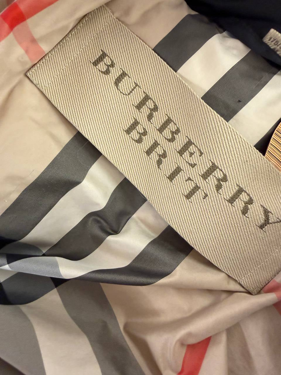 PIUMINO BURBERRY BRIT NERO CON CINTURA Tg M