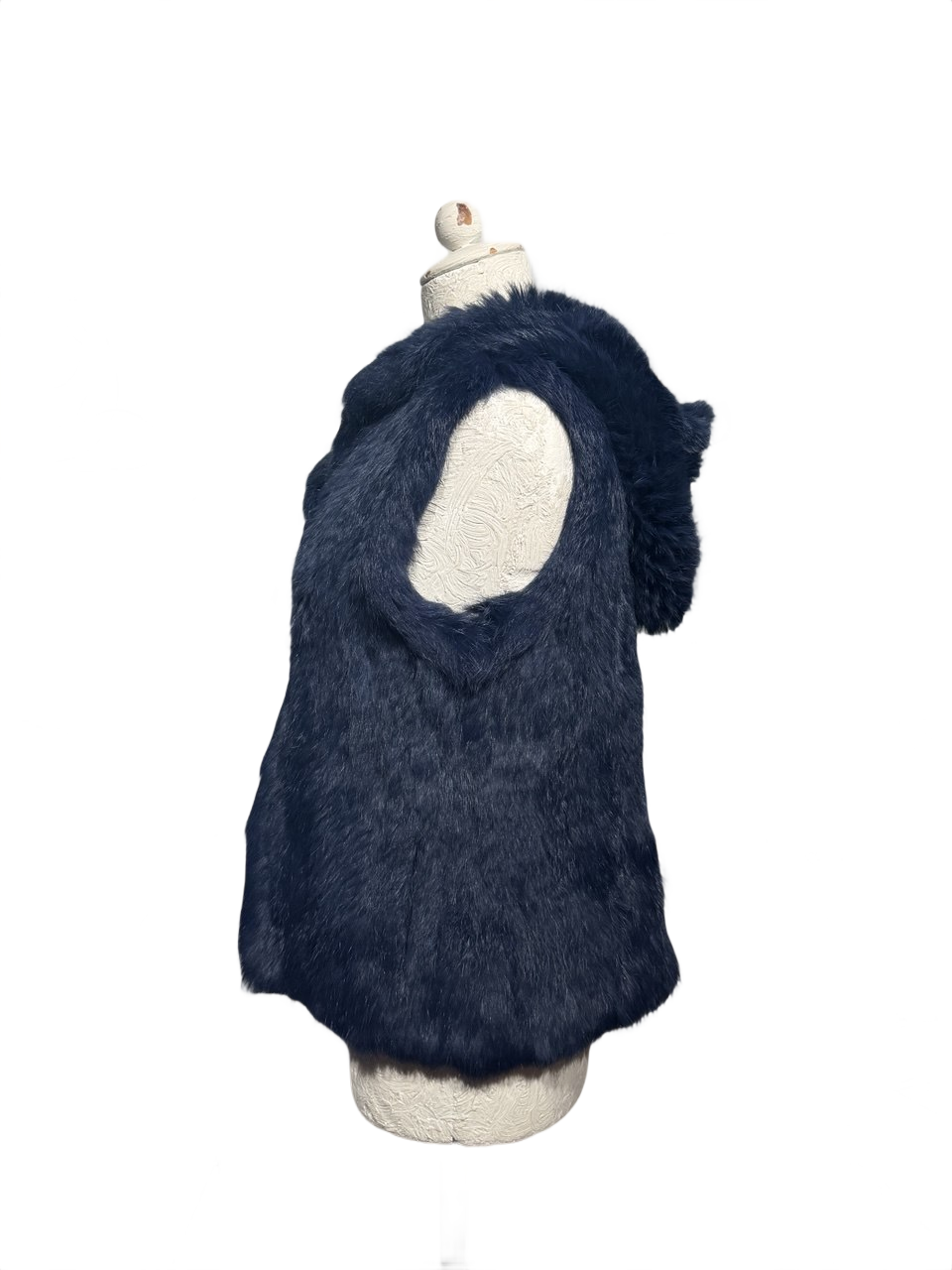 SMANICATO LAPIN BLU CON CAPPUCCIO Tg 40