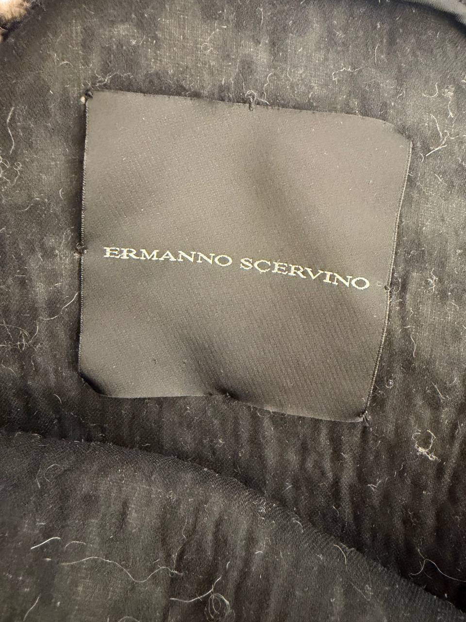 CAPPOTTO ERMANNO SCERVINO PIED DE POULE RICAMO Tg 40