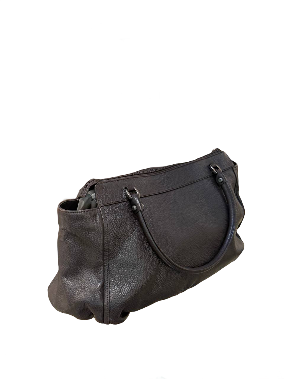 SHOPPER GUCCI ABBEY D-RING TESTA DI MORO PELLE