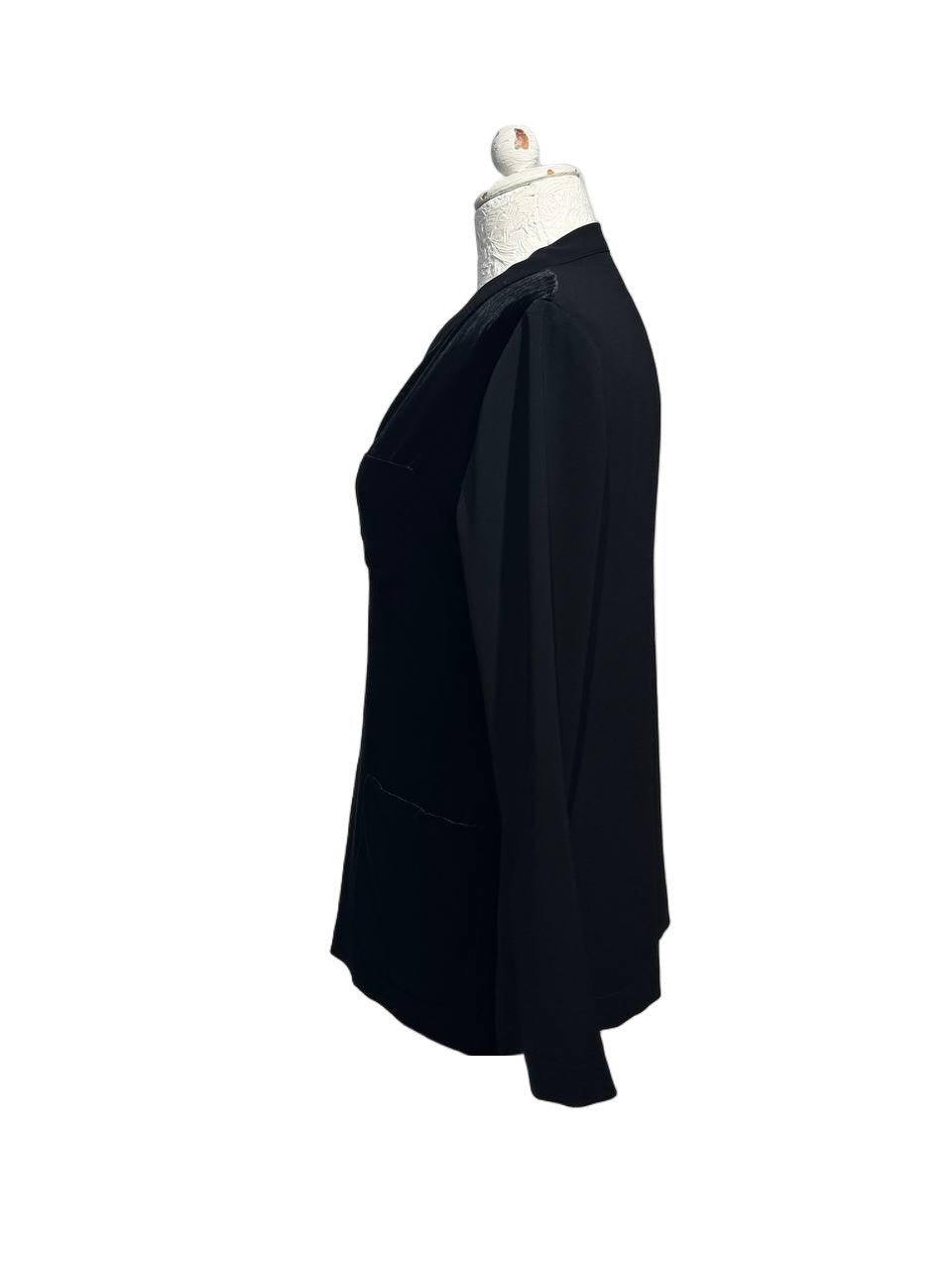 CARDIGAN ASPESI VELLUTO NERO BIMATERICO Tg 44
