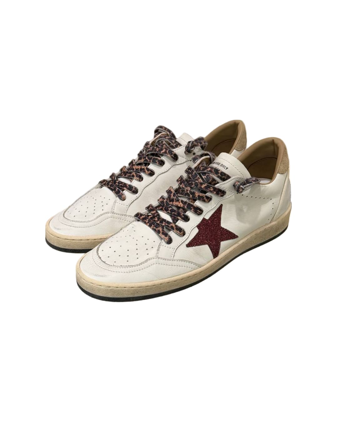 GOLDEN GOOSE BIANCHE STELLA BORDEAUX GLITTER Nr 40