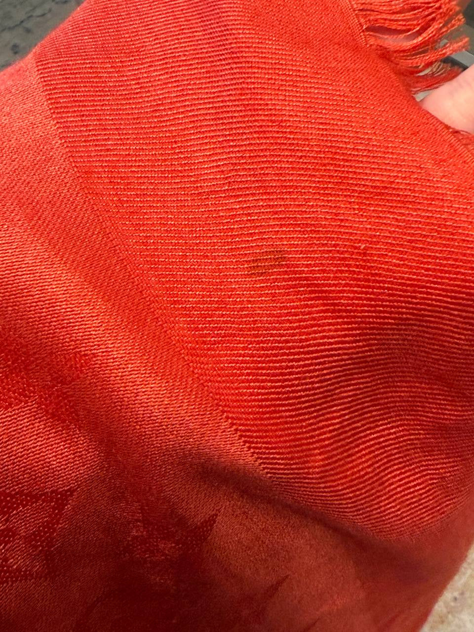 STOLA LOUIS VUITTON MONOGRAM CLASSIC ROSSA / CORALLO