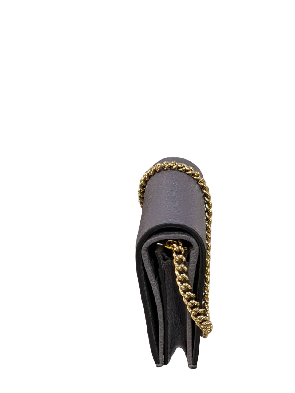 PICCOLO PORTAFOGLIO GUCCI CON CATENA GRIGIO
