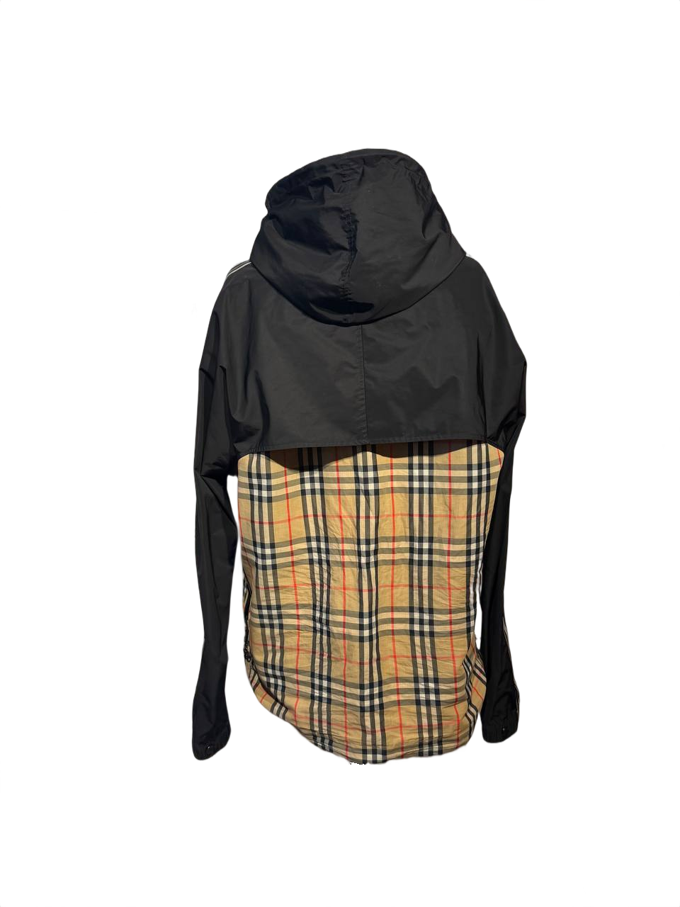 GIACCA A VENTO BURBERRY CON CAPPUCCIO TARTAN  Tg M