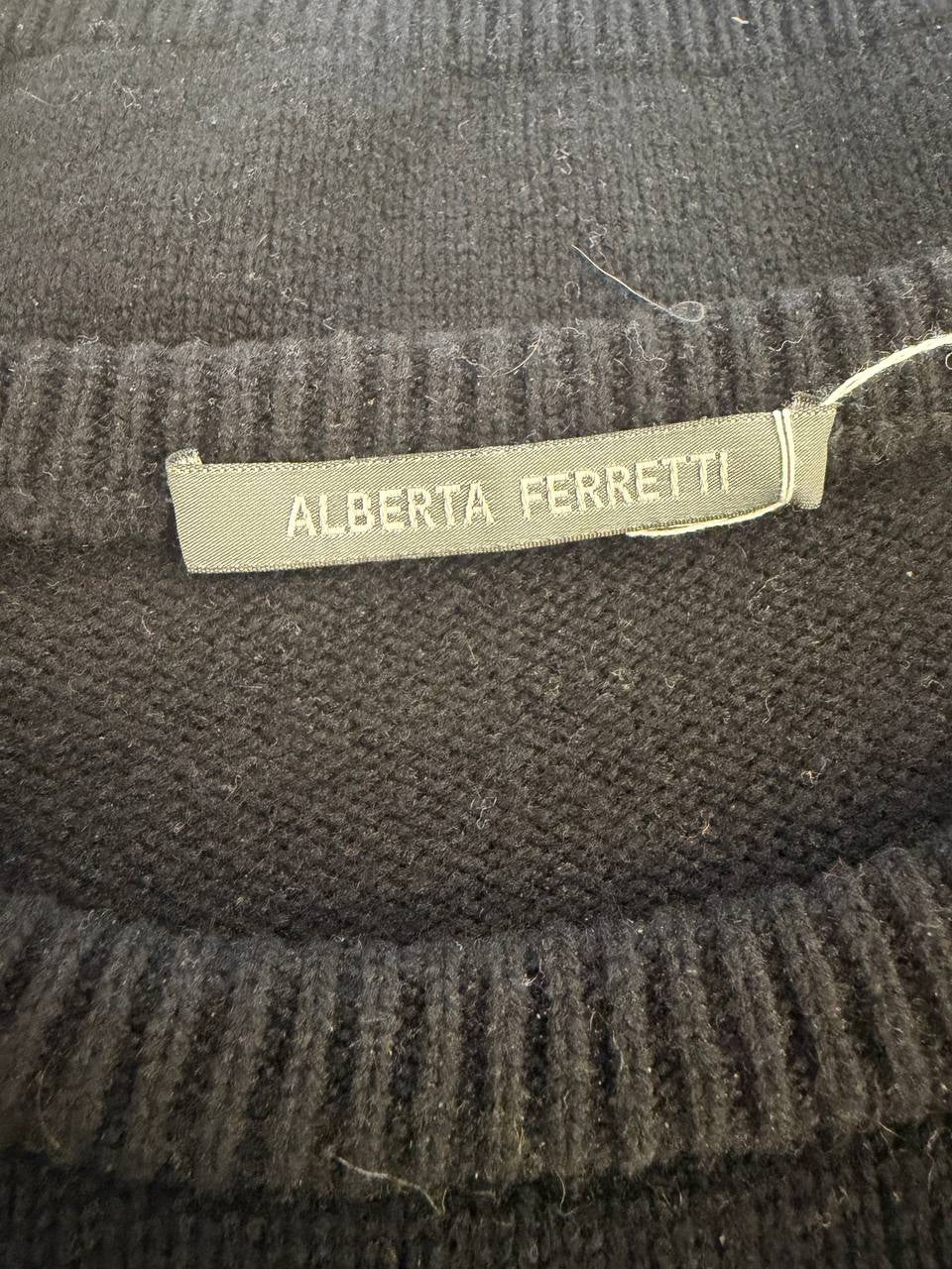 MAGLIONE ALBERTA FERRETTI NERO BE A FREE SPIRIT Tg 42