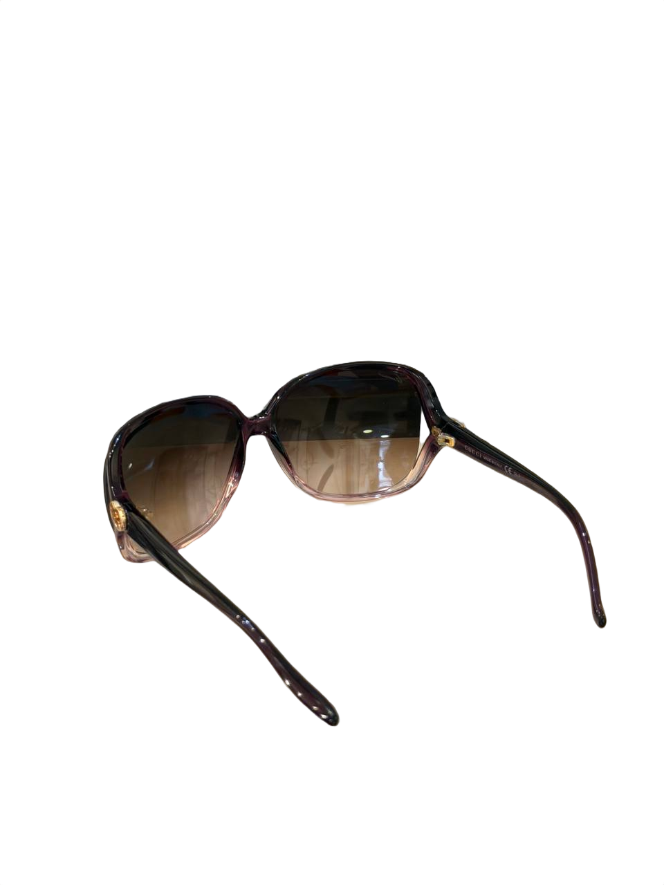 GUCCI OCCHIALI DA SOLE OVERSIZE SFUMATI TONI VIOLA