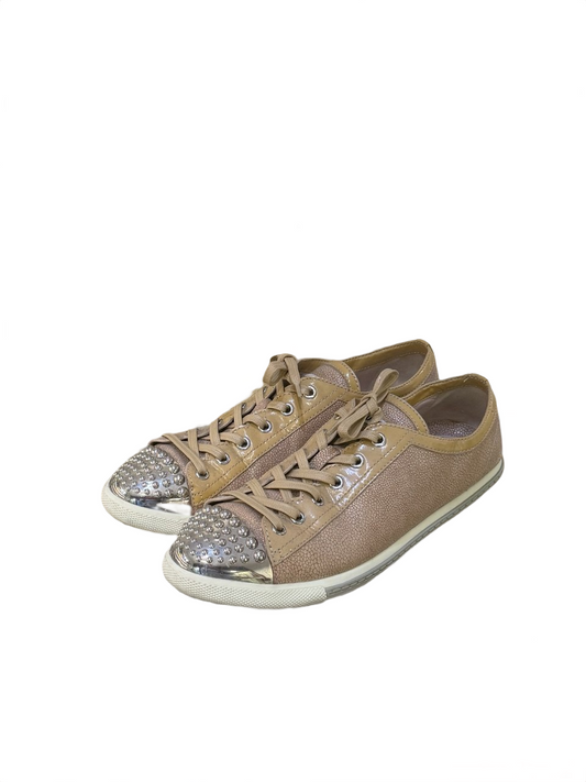 SNEAKERS MIUMIU CIPRIA PUNTA METALLICA BORCHIATA Nr 40