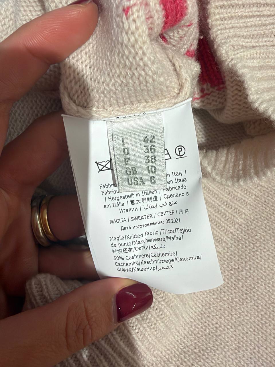 MAGLIONE ALBERTA FERRETTI BE HAPPY TODAY Tg 42