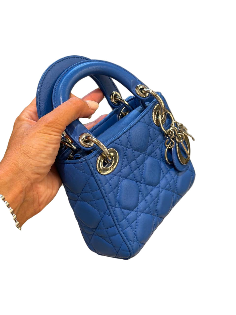 MICRO LADY DIOR BLU ELETTRICA