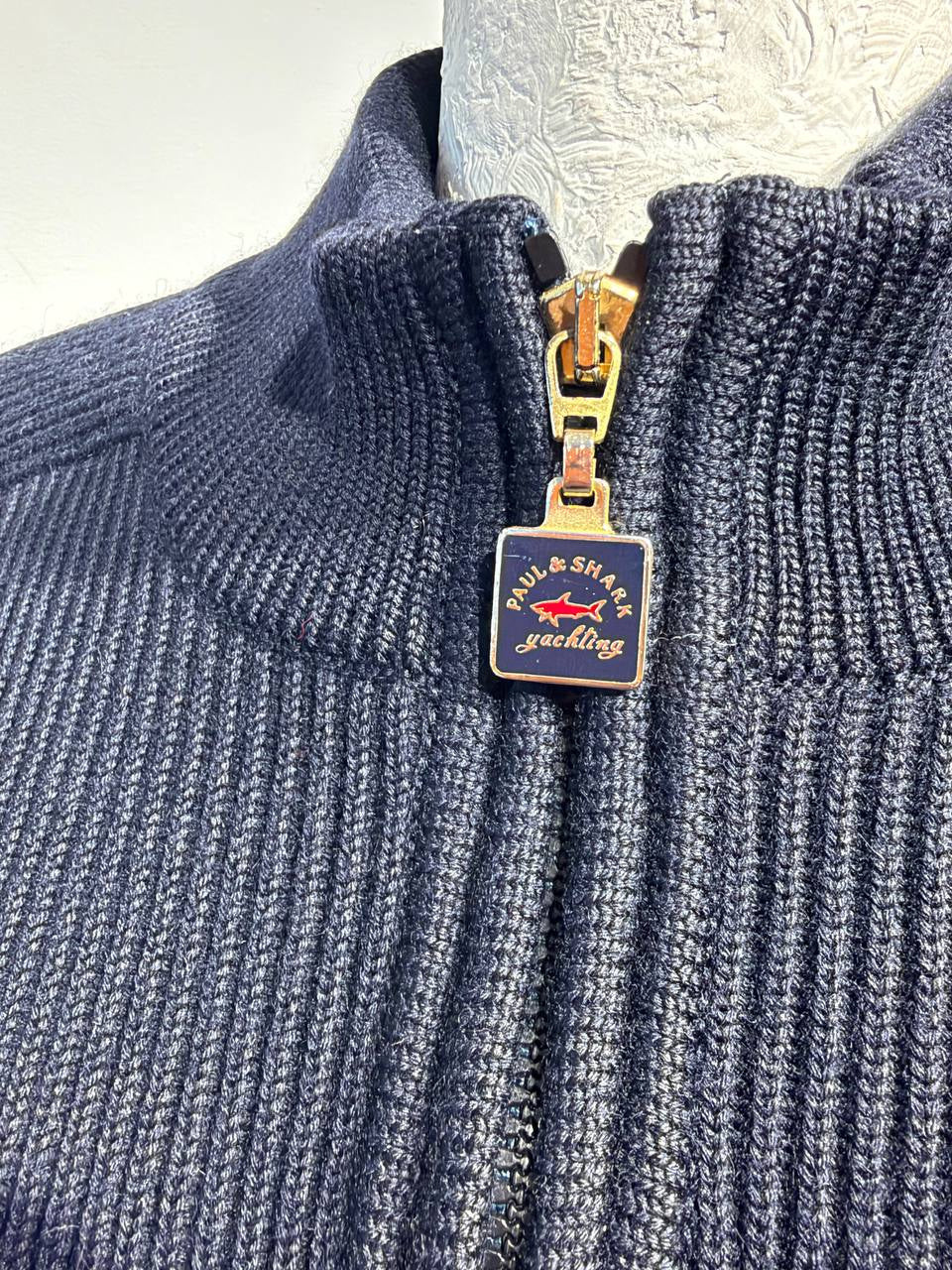 CARDIGAN UOMO LANA PAUL & SHARK YACHTING BLU Tg XXL