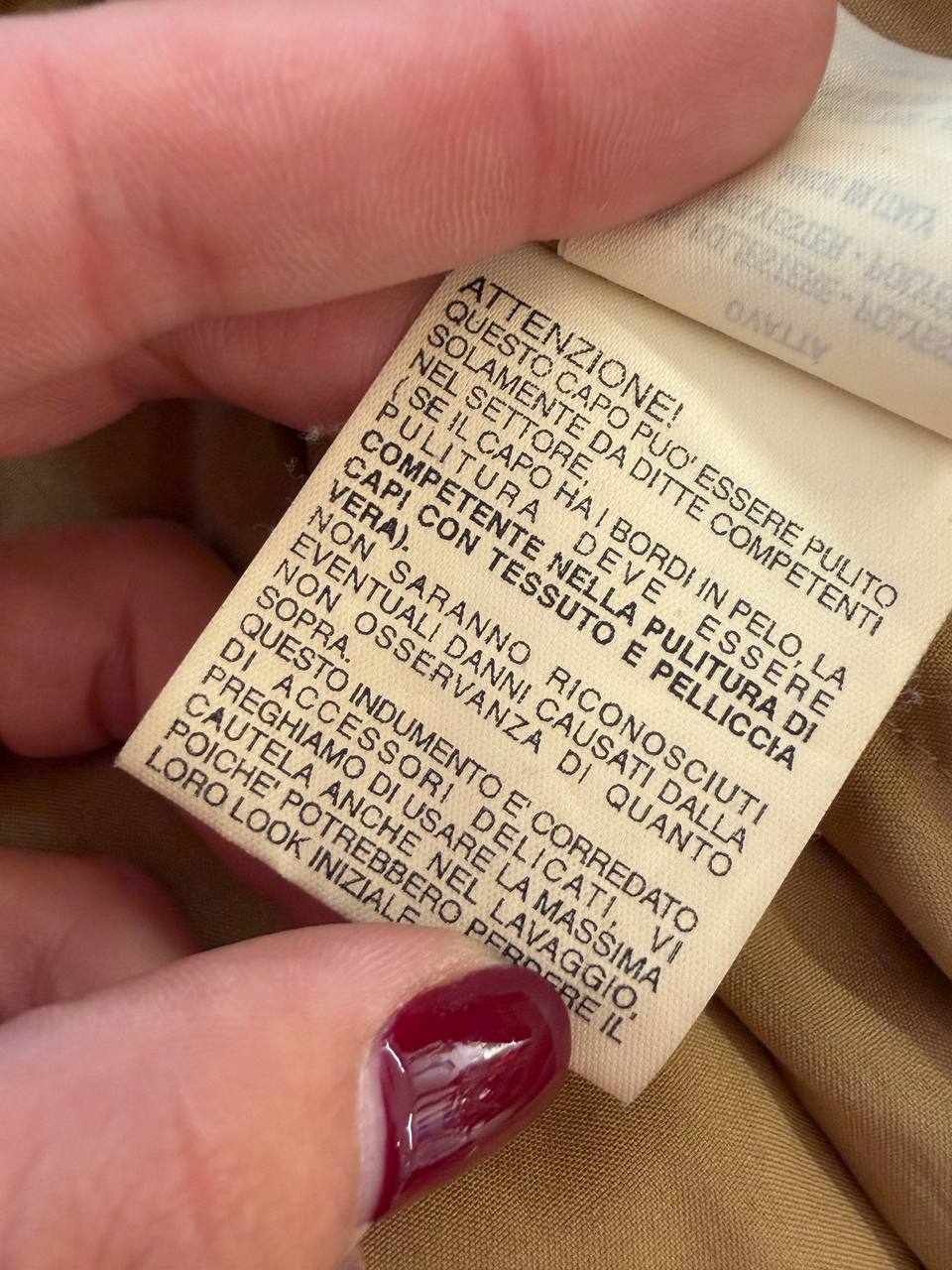 PIUMINO BEIGE MAZZI OVEREAR PELO VOLPE  Tg 44