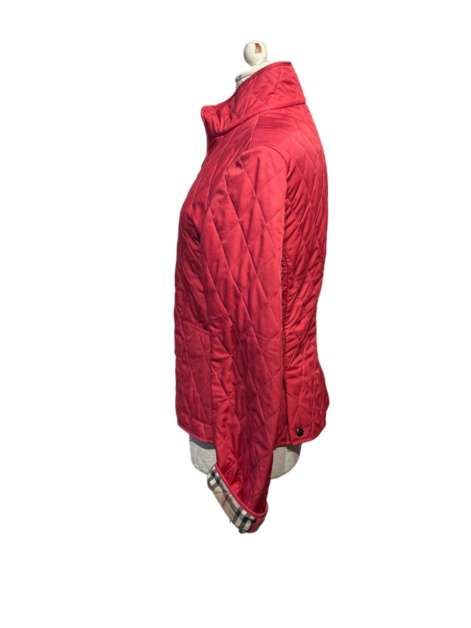 PIUMINO LEGGERO BURBERRY TRAPUNTATO MAGENTA Tg M