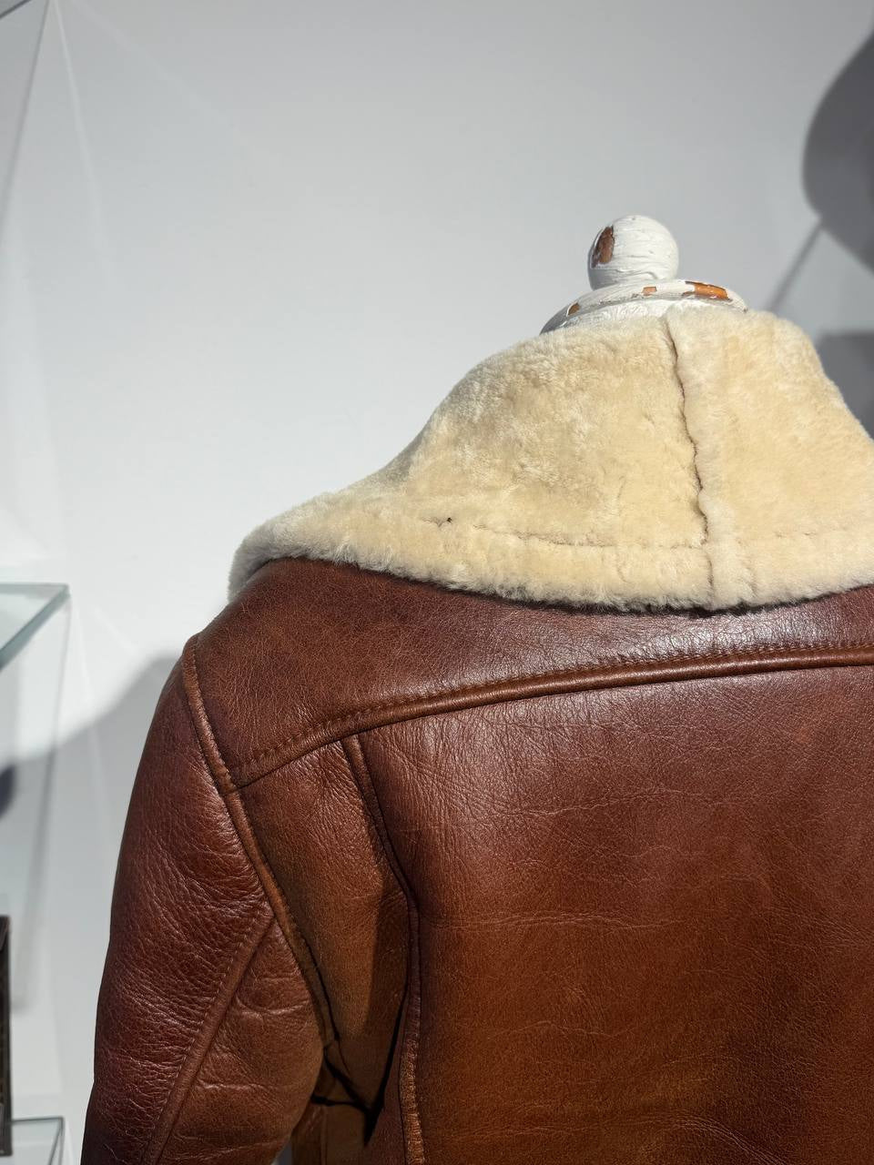 MONTONE AVIATORE COGNAC BROOKSFIELD LEATHER COLLECTION  Tg 44