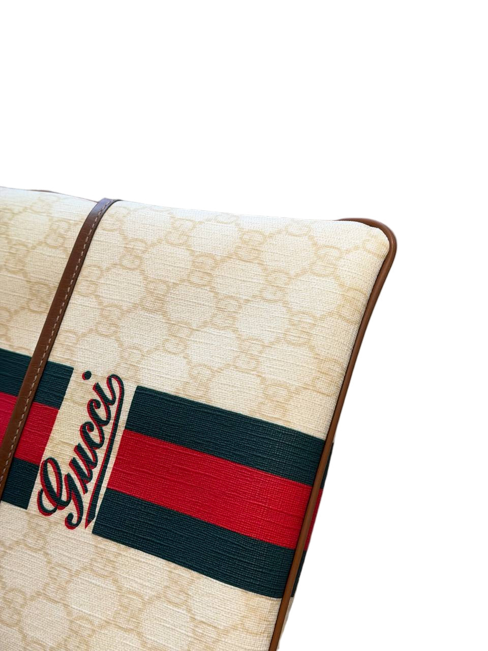 BORSA A TRACOLLA GUCCI GG CREMA FASCIA WEB