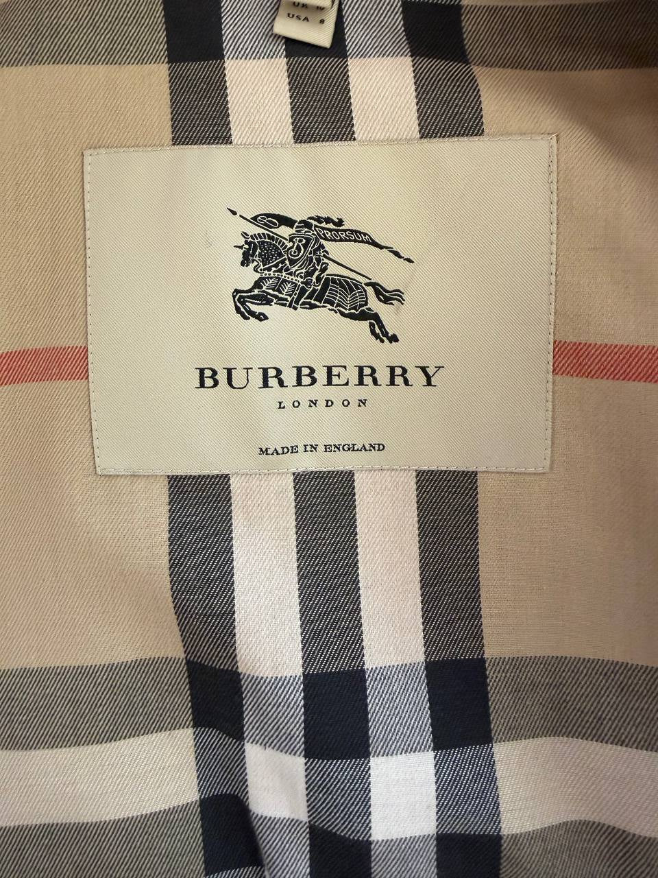 IMPERMEABILE BURBERRY ROSSO DOPPIO PETTO Tg 42