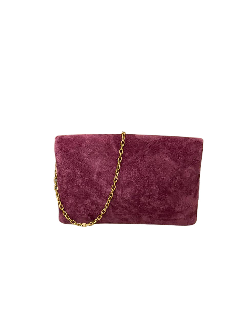 POCHETTE CASSANDRA SMALL SAINT LAURENT SUEDE PRUGNA