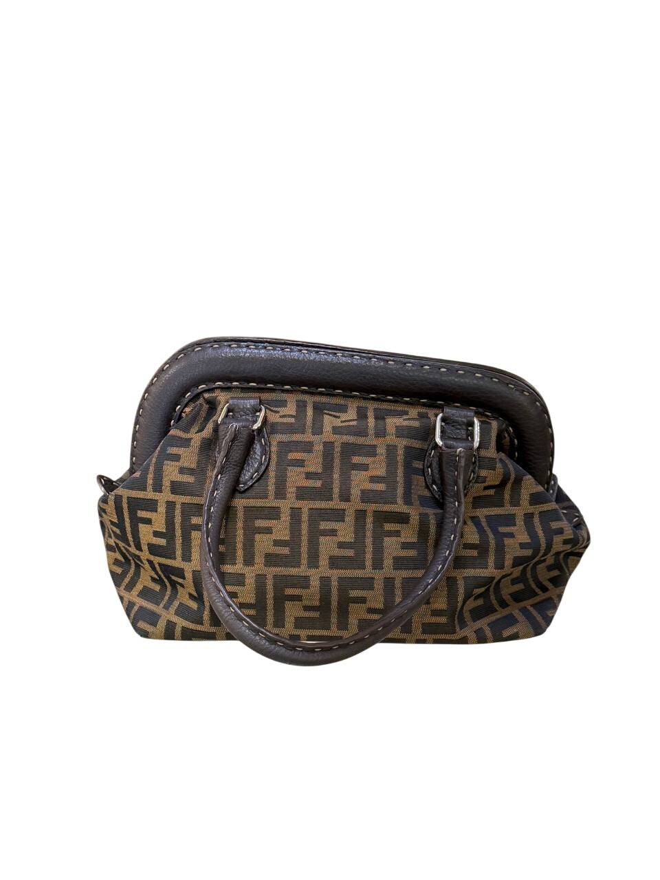 BORSA FENDI ZUCCA CANVAS E PELLE