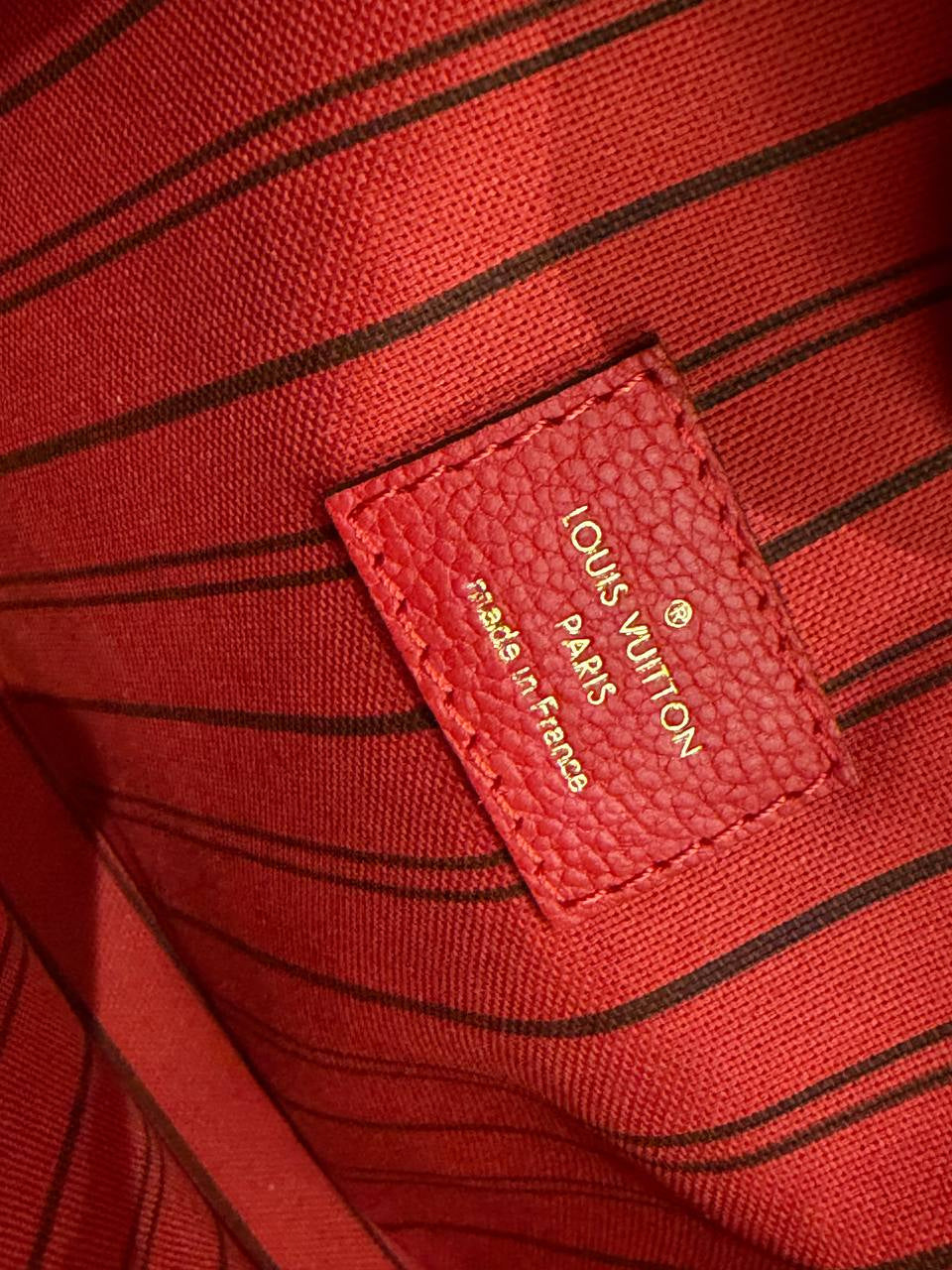 METIS IN PELLE EMPREINTE ROSSA LOUIS VUITTON