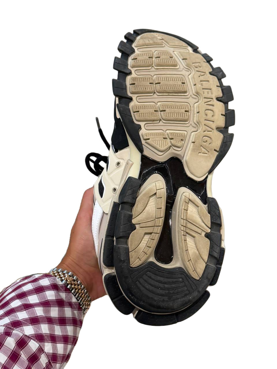 BALENCIAGA TRACK SNEAKER BIANCO NERO Nr 41