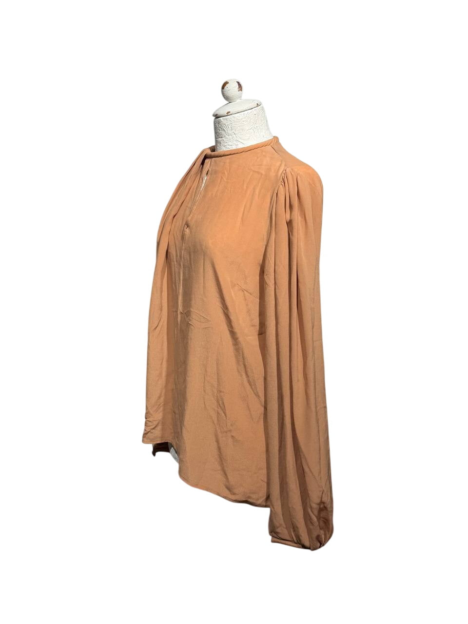 CAMICIA BLUSA MANICA LUNGA NUDE ELISABETTA FRANCHI Tg 44