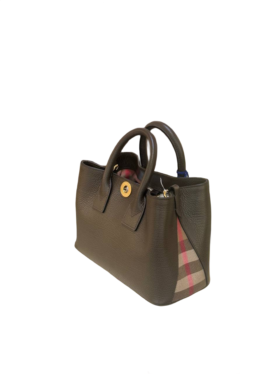 BURBERRY MINI BERMONDSEY TOTE CIOCCOLATO