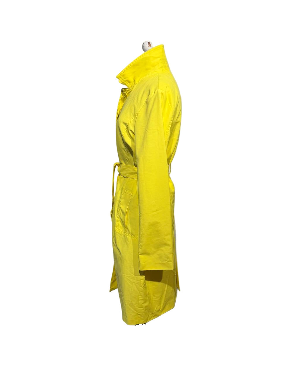 IMPERMEABILE MAX&CO GIALLO CON CINTURA Tg 46