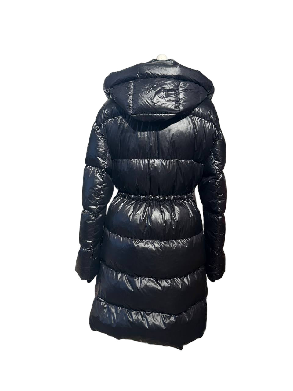 PIUMINO CANADA MOOSE LUNGO NERO CON CAPPUCCIO Tg S