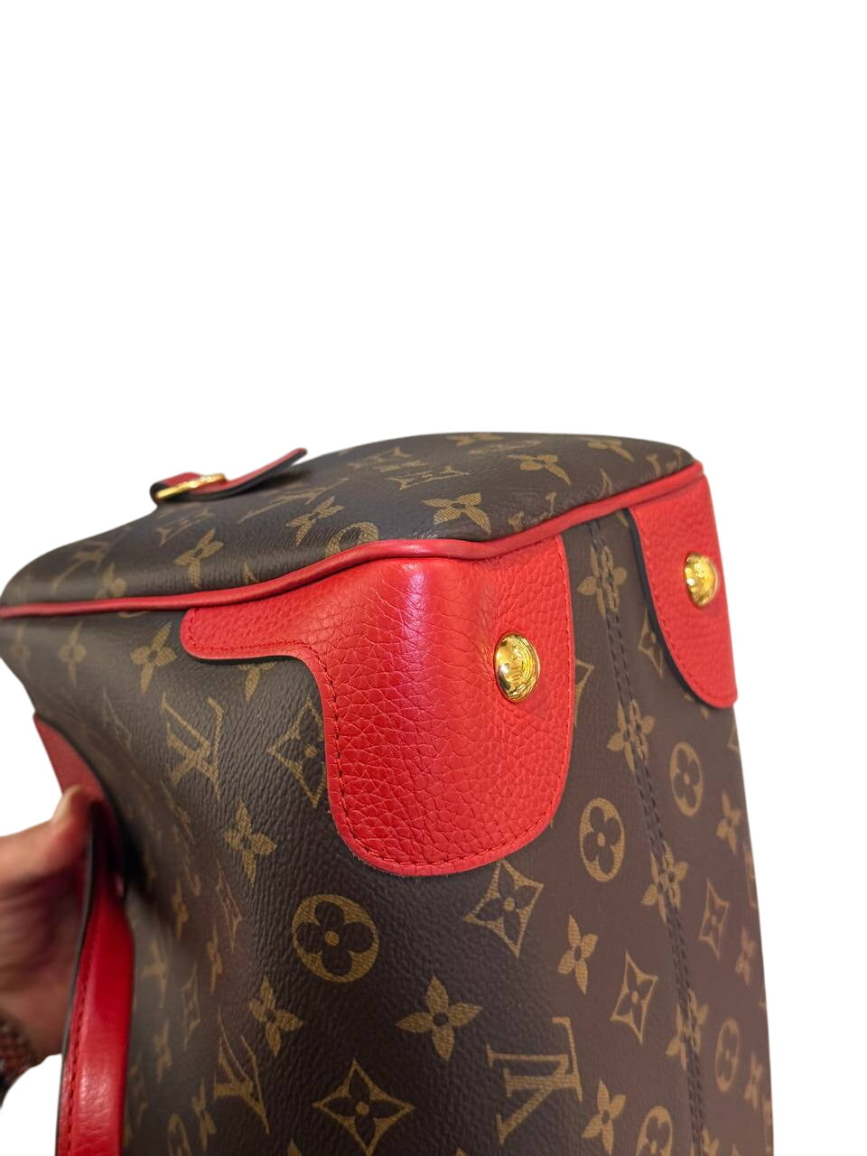 RETIRO LOUIS VUITTON MONOGRAM RIFINITURE ROSSE