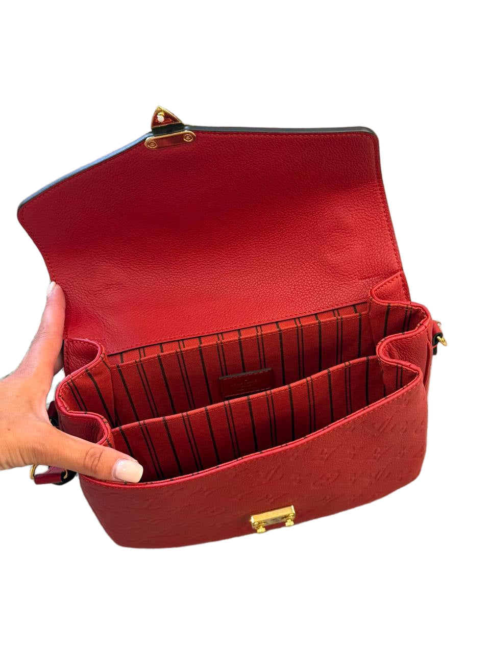 METIS IN PELLE EMPREINTE ROSSA LOUIS VUITTON