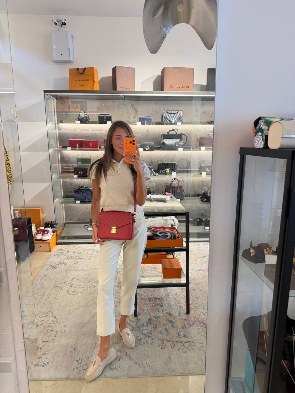 METIS IN PELLE EMPREINTE ROSSA LOUIS VUITTON