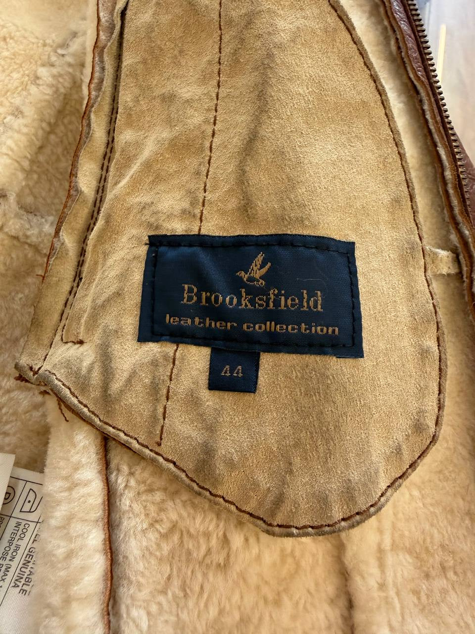 MONTONE AVIATORE COGNAC BROOKSFIELD LEATHER COLLECTION  Tg 44