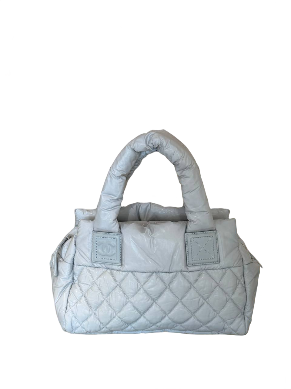 COCO COCOON CHANEL BORSA TRAPUNTATA GRIGIO/AZZURRO