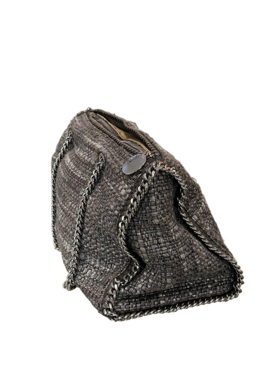 BORSA STELLA McCARTNEY FALABELLA TOTE TWEED GRIGIO