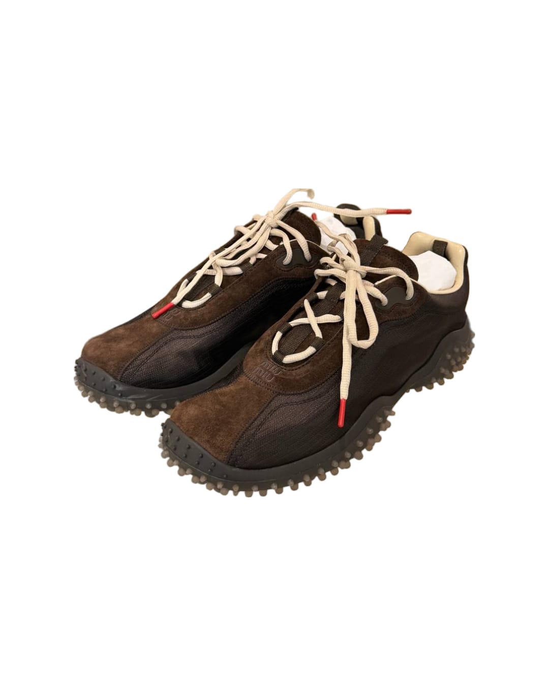 SNEAKERS MIUMIU BUBBLE TESS MARRONI Nr 36.5