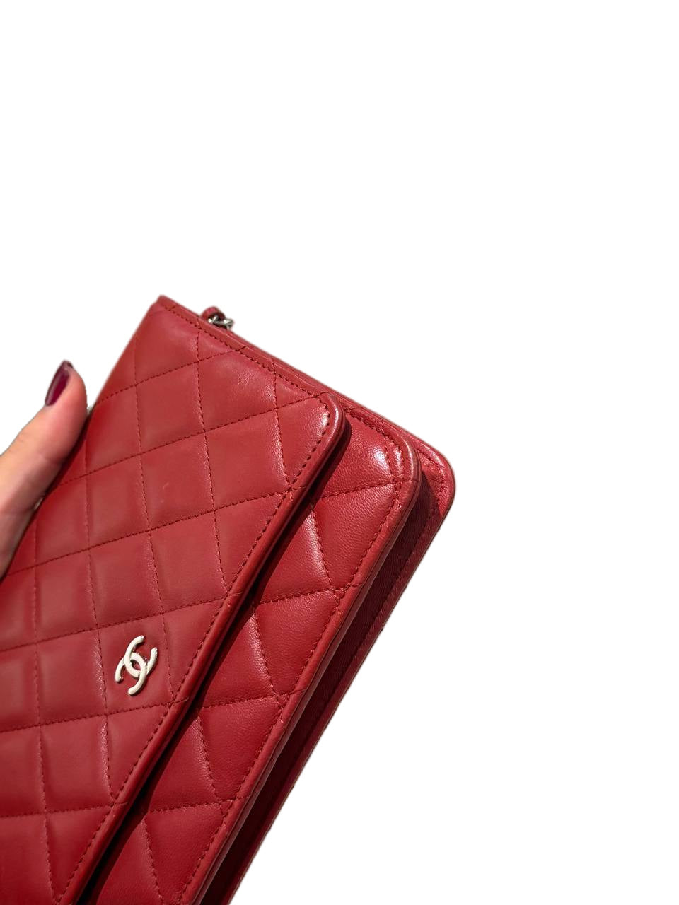 CHANEL WALLET ON CHAIN ROSSA HARDWARE ARG
