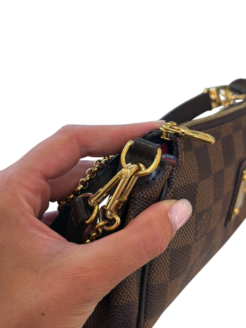 POCHETTE EVA DAMIER EBENE LOUIS VUITTON