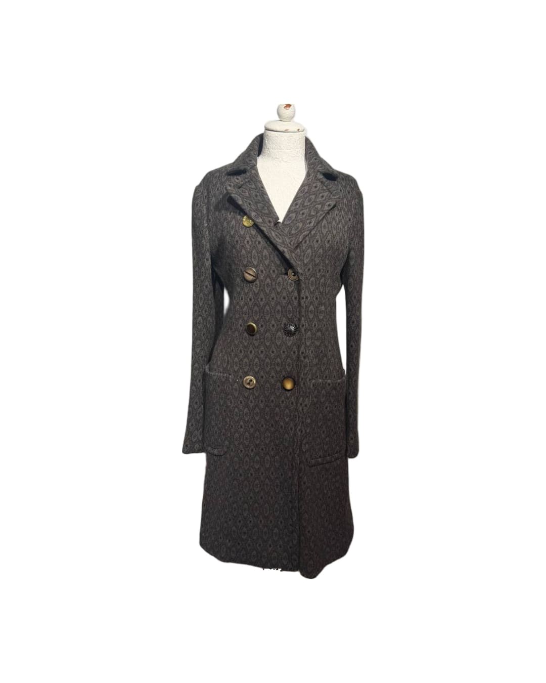 CAPPOTTO MALIPARMI IN LANA DOPPIOPETTO TG 44