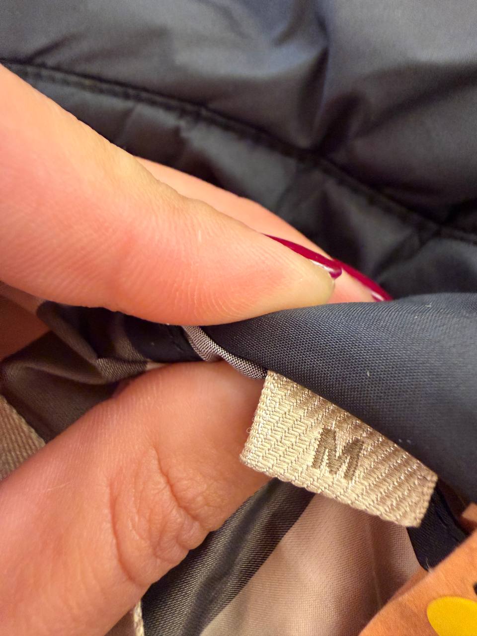 PIUMINO BURBERRY BRIT NERO CON CINTURA Tg M