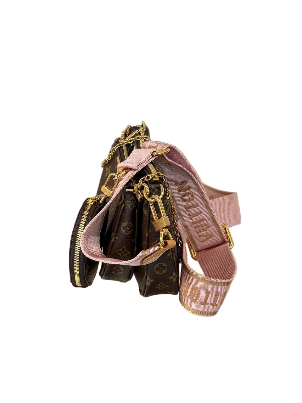 MULTIPOCHETTE LOUIS VUITTON MONOGRAM TRACOLLA ROSA