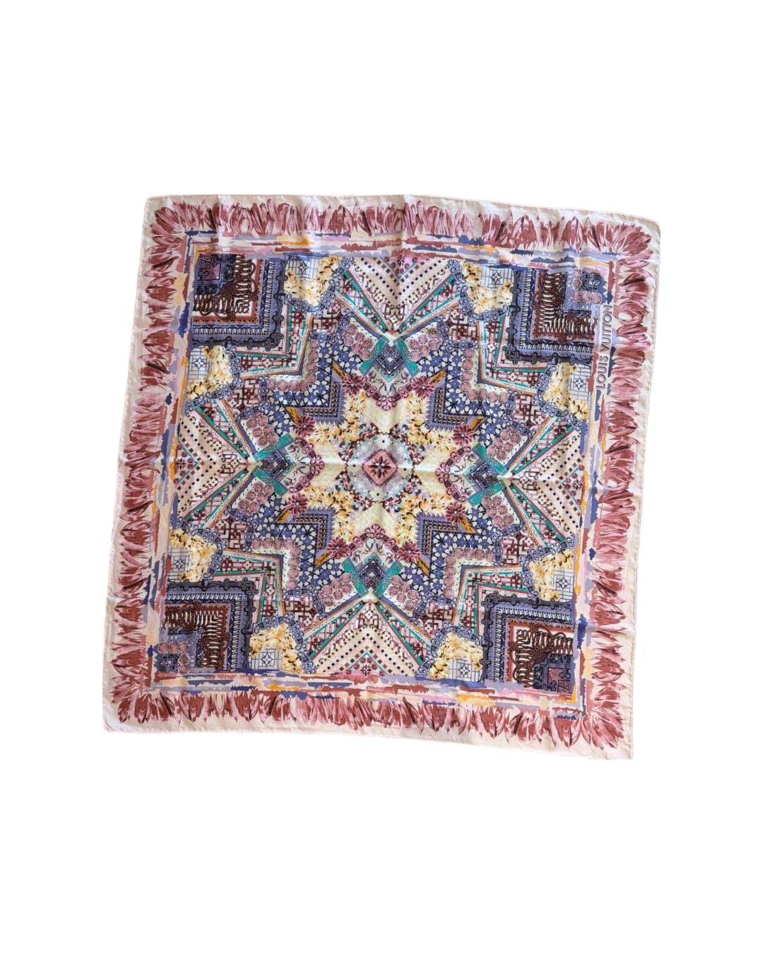 FOULARD SETA LOUIS VUITTON TONI PASTELLO CON SCATOLA