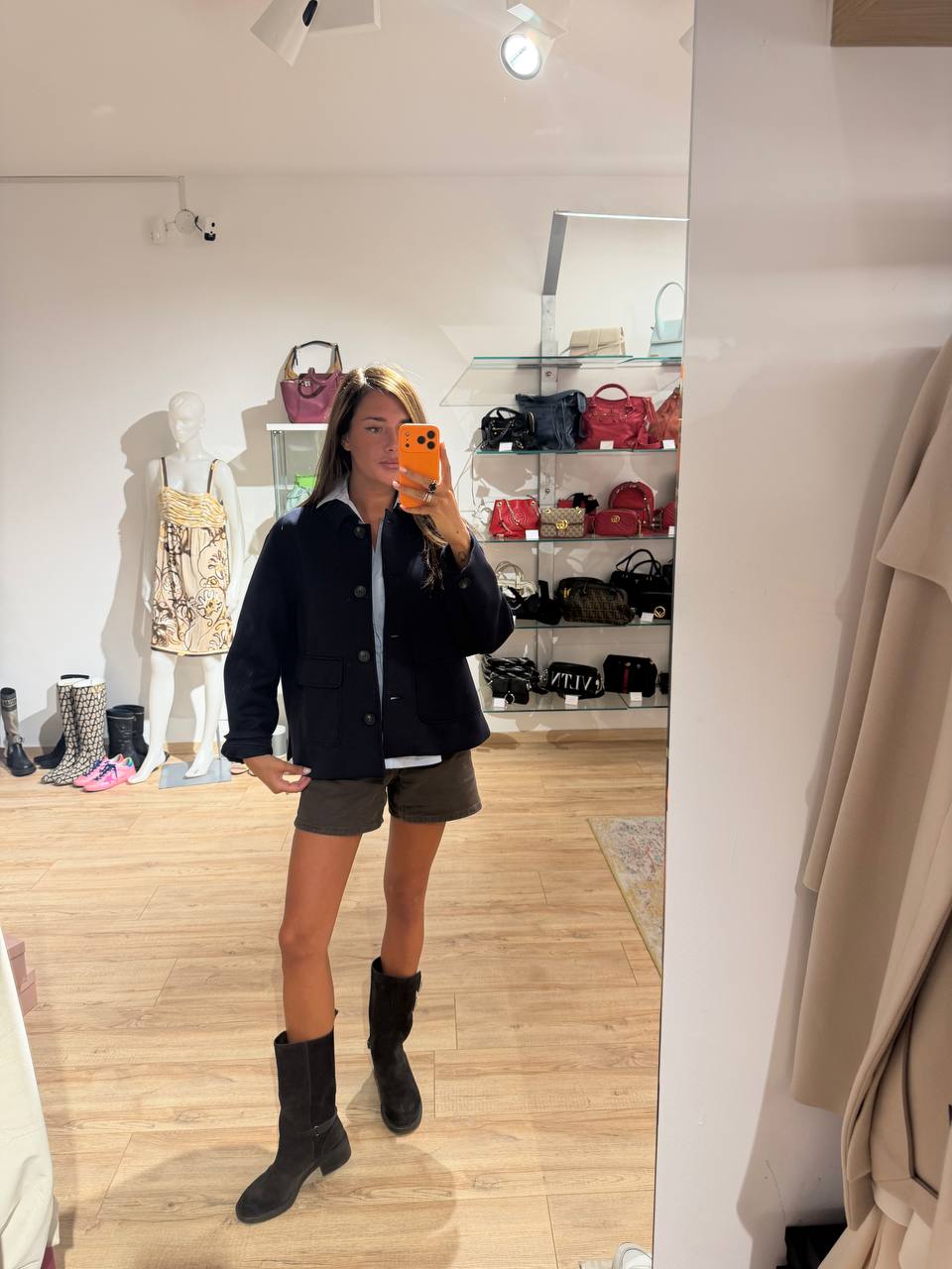GIACCA FELPATA WEEKEND MAXMARA  BLU NAVY Tg L