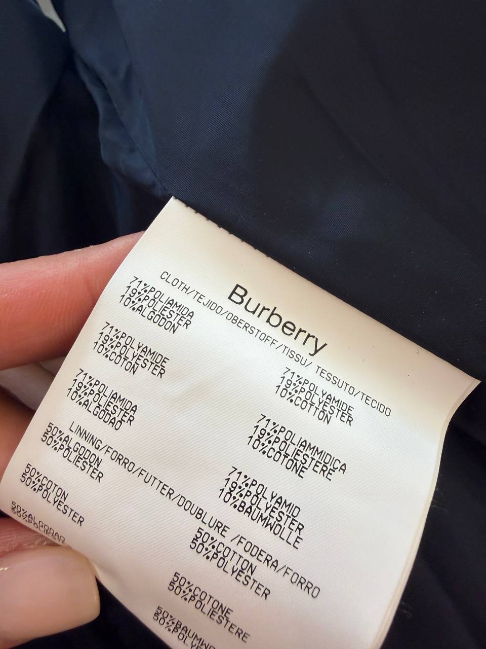 GILET BURBERRY LONDON TRAPUNTATO BLU NAVY Tg M